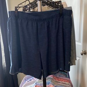 Navy unlined lululemon shorts xxl